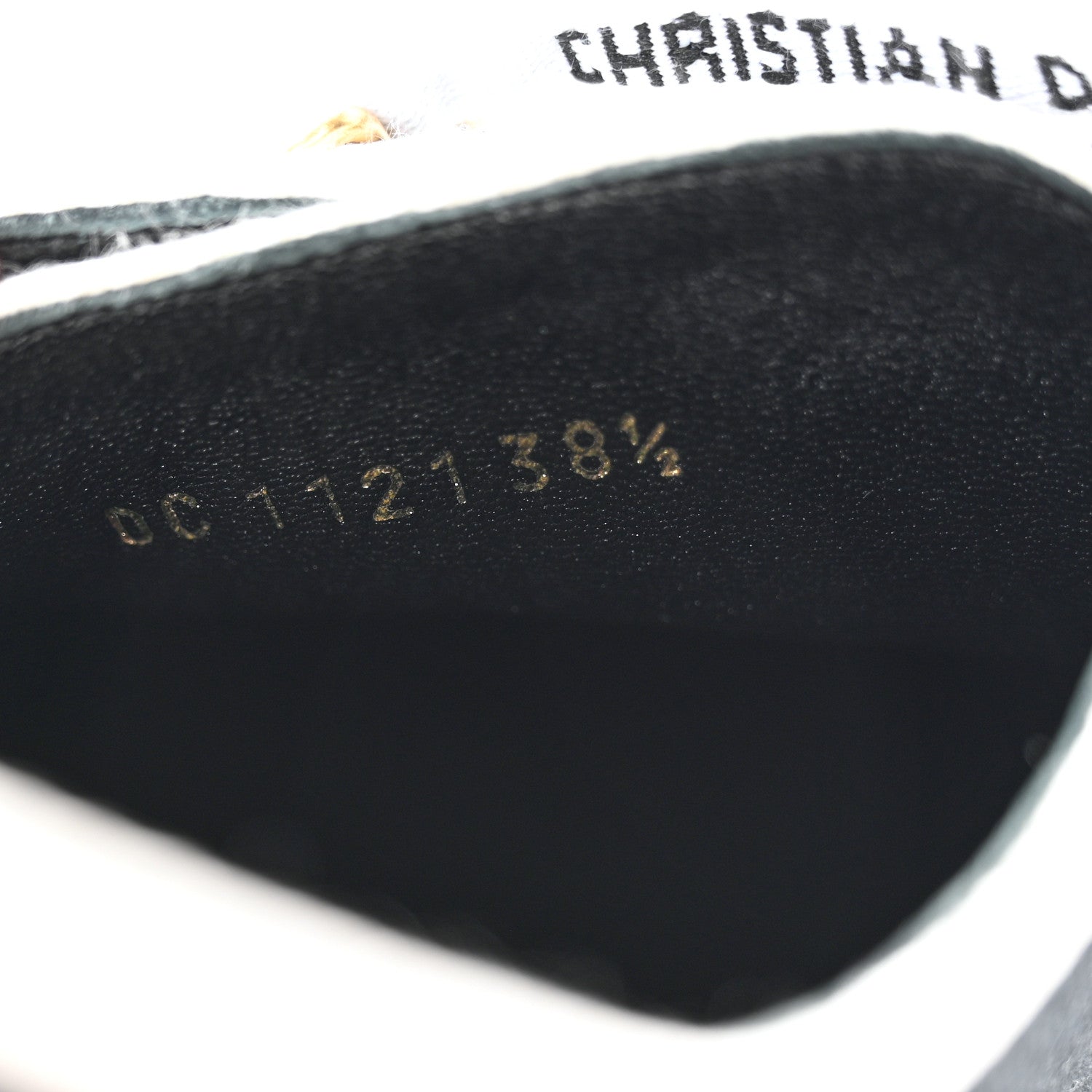 Christian Dior Canvas Walk'N'Dior Low Top Sneakers 38.5 Black 7 of 8