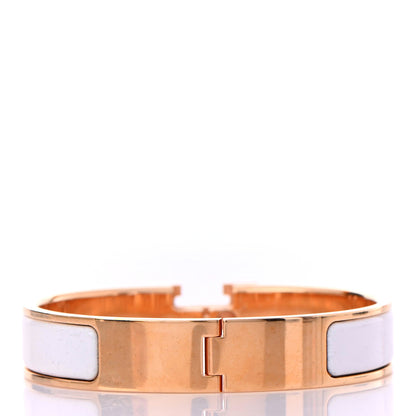 Hermes Enamel Narrow Clic Clac H Bracelet PM White 2 of 3