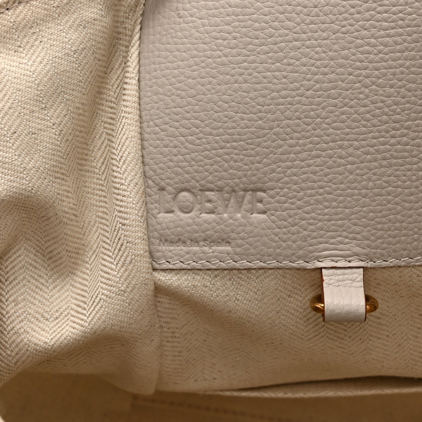 Grained Calfskin Small Hammock Shoulder Bag Light Ghost