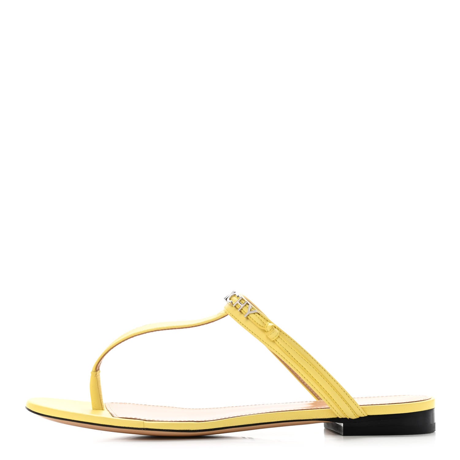 Givenchy Calfksin Elba Thong Sandals 39 Pale Yellow 1 of 9