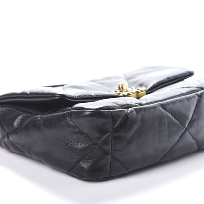 Chanel Goatskin Quilted Medium 19 Flap Black 8 of 9