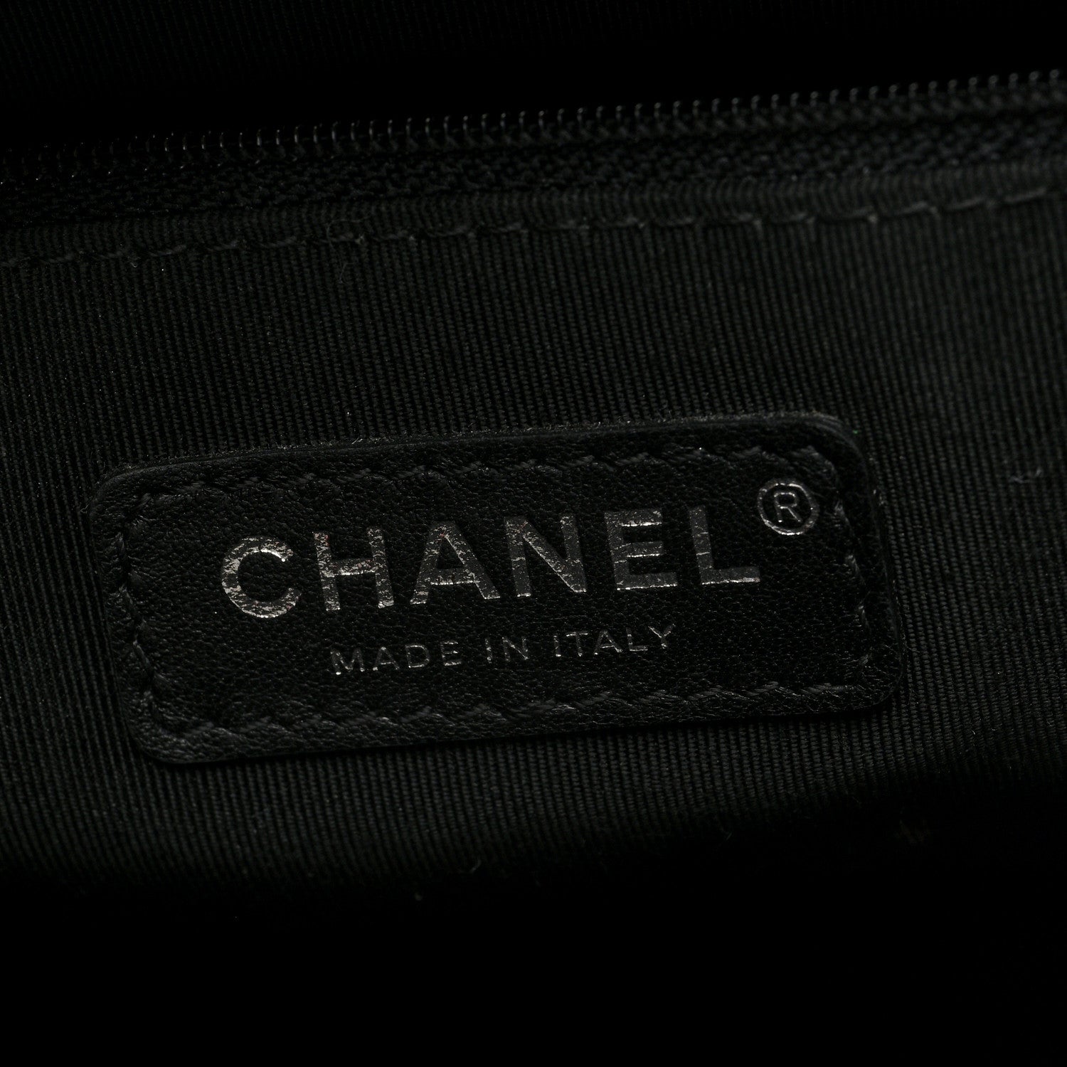 Chanel Metallic Crumpled Goatskin Quilted Medium Gabrielle Hobo Black Gold 6 of 10