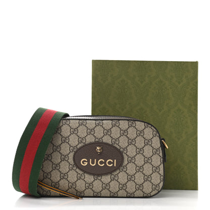 Gucci GG Supreme Monogram Web Neo Vintage Shoulder Bag Beige New Acero Crop 11 of 11