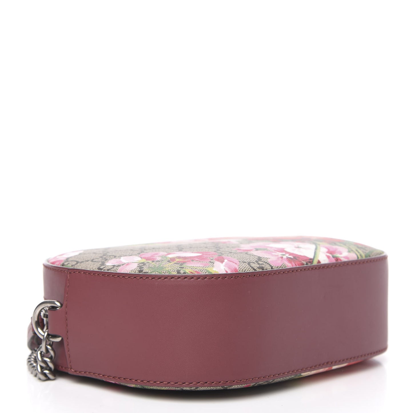 GG Supreme Monogram Blooms Mini Chain Shoulder Bag Beige Multicolor Dry Rose