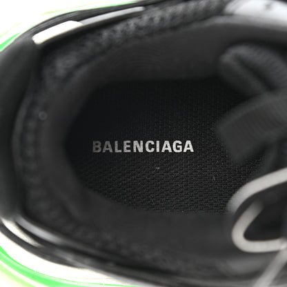 Balenciaga Mesh Nubuck Effect Fabric Glow in the Dark Womens Track Sneakers 38 Black Glow 7 of 10