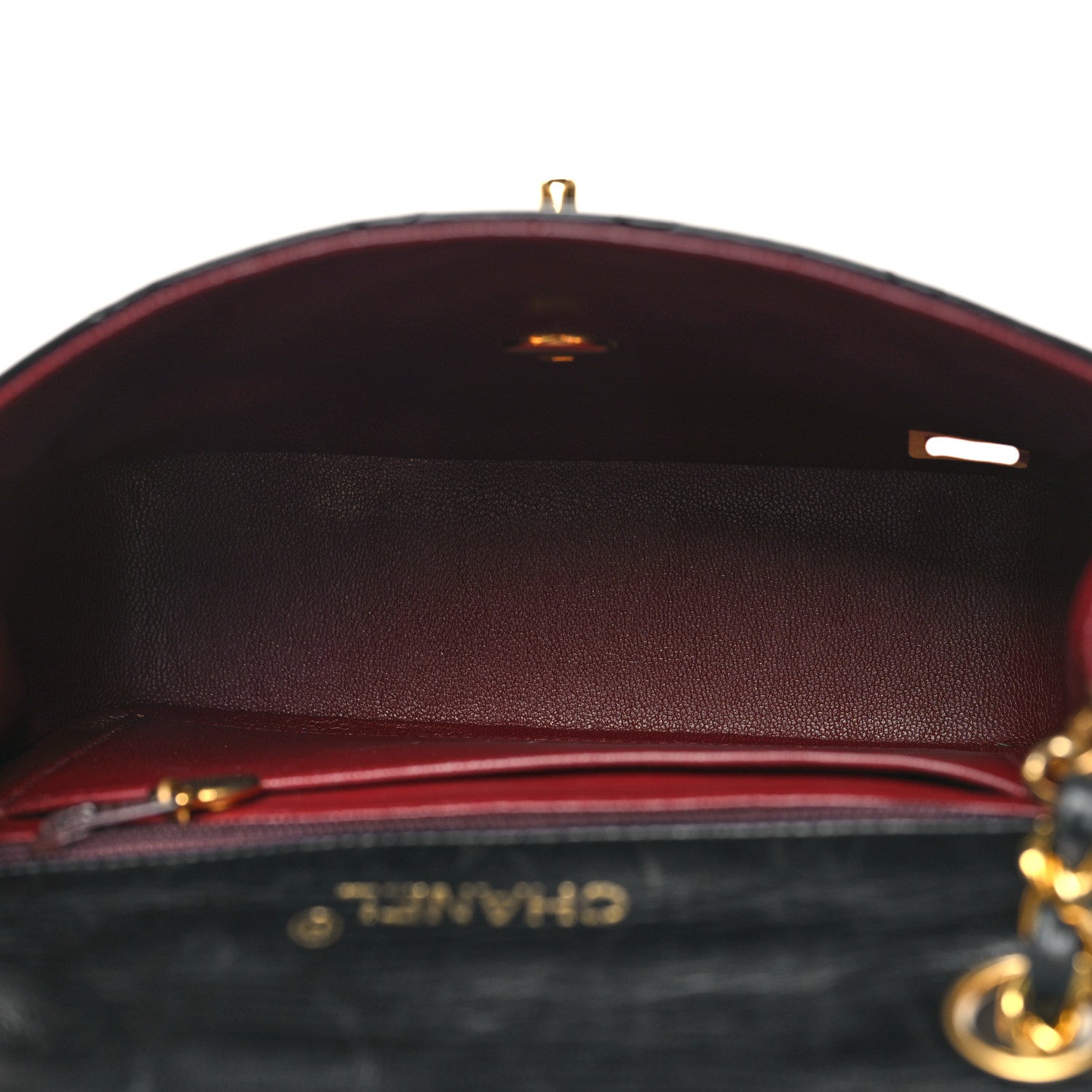 Chanel Lambskin Quilted Mini Square Flap Bag Black 5 of 12