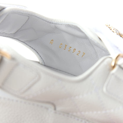 Chanel Grained Calfskin Velcro Dad Sandals 39.5 White 10 of 11