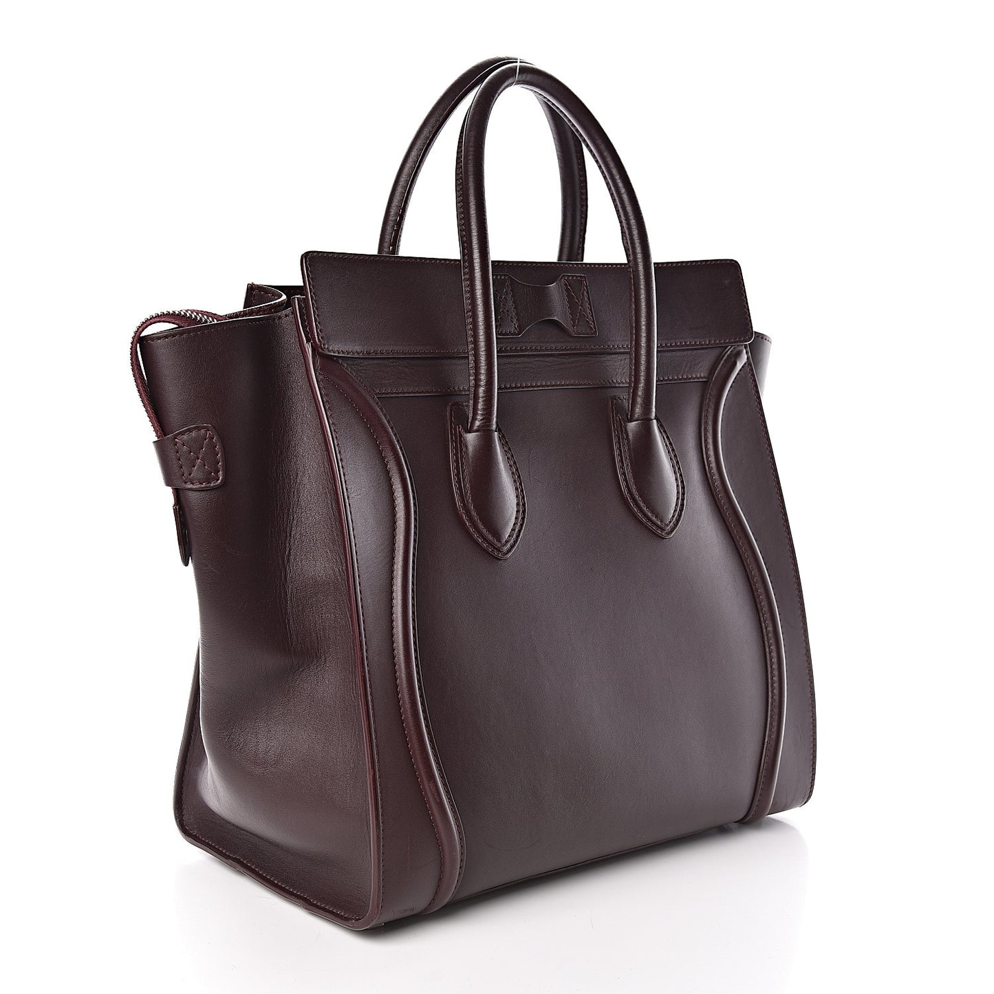 Smooth Calfskin Mini Luggage Burgundy