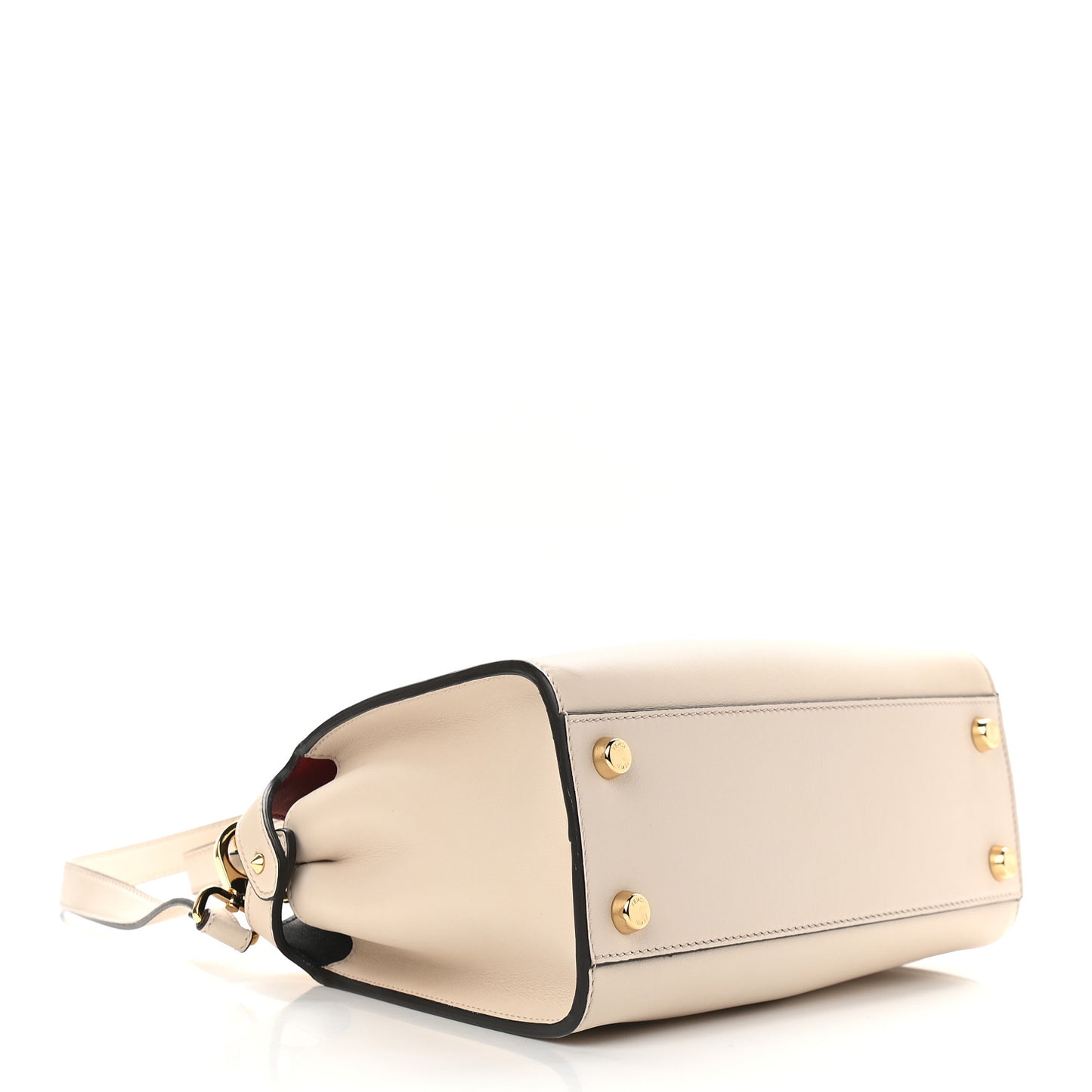 Vitello Tahiti Burro Bi-Color Medium Peekaboo Iconic Essentially Satchel Camelia Fragola Dark Blue