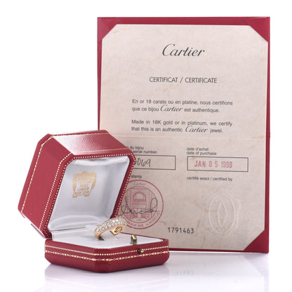 Cartier 18K Yellow Gold Diamond 6mm Etincelle de Band Ring 52 6 5 of 5
