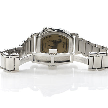 Fendi Stainless Steel 34mm Selleria Tonneau Quartz Watch 6 of 8