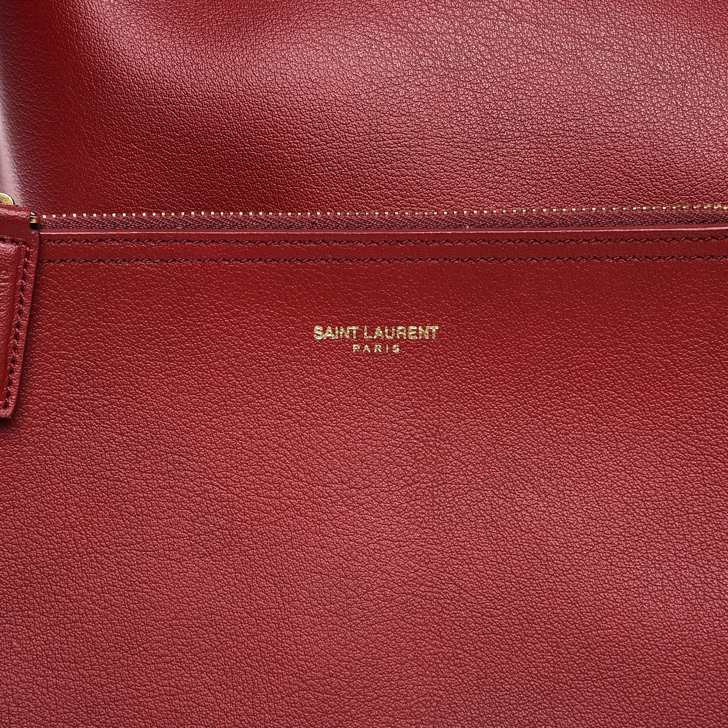 Saint Laurent Calfskin Large Shopping Tote Palissandre 13 of 17