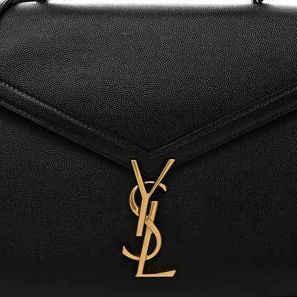 Saint Laurent Grain de Poudre Medium Classic Monogram Cassandra Top Handle Black 10 of 12