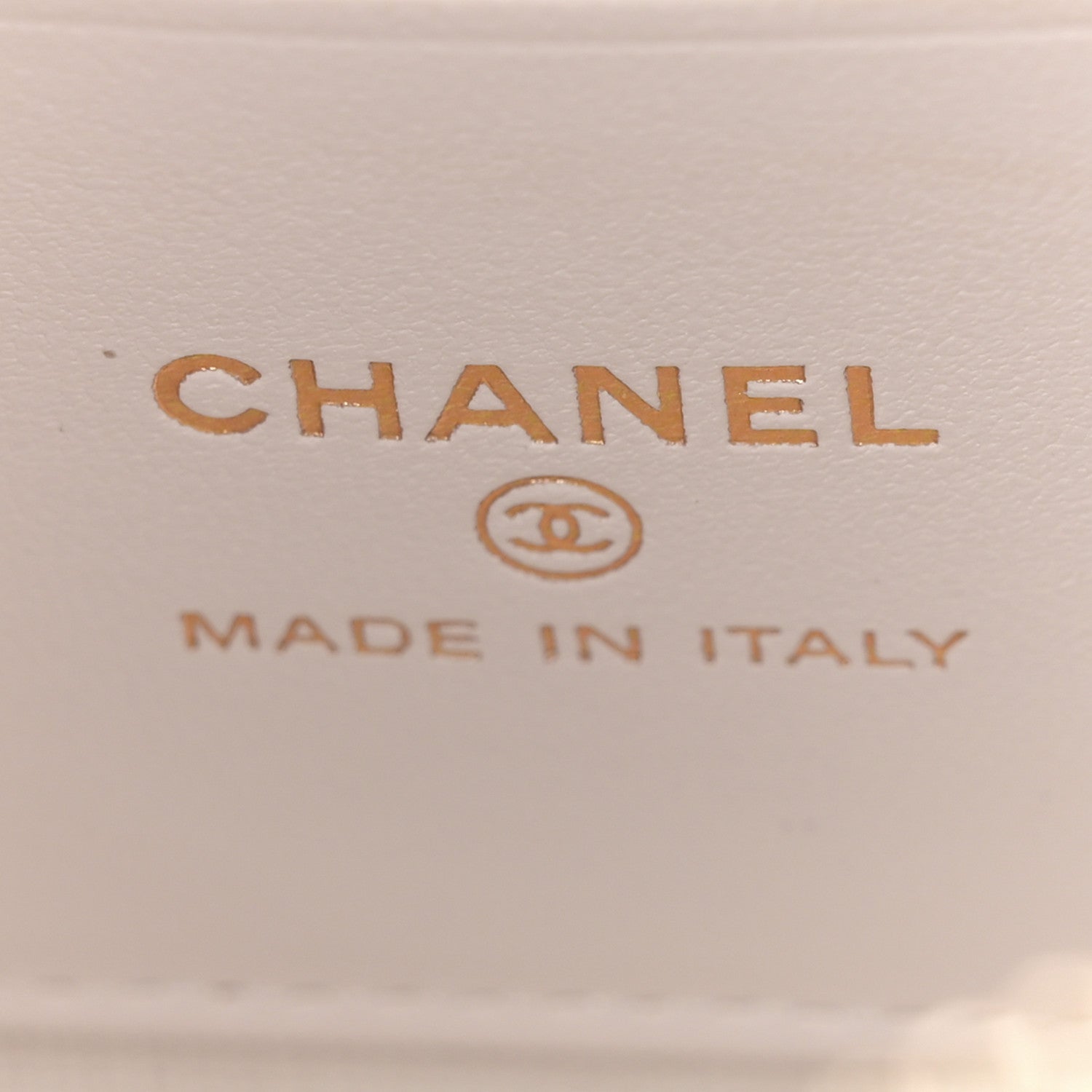 Chanel Lambskin Resin Quilted Chain Camera Bag White Black 6 of 10