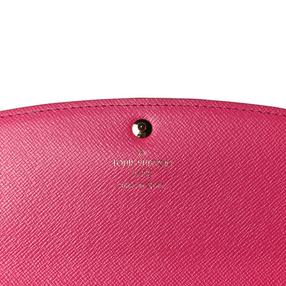 Louis Vuitton Monogram Bloom Flower Emilie Wallet Fuchsia 8 of 9