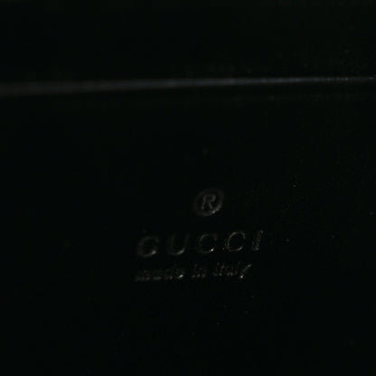 Gucci Calfskin Matelasse Aria GG Marmont Chain Wallet Black 6 of 13