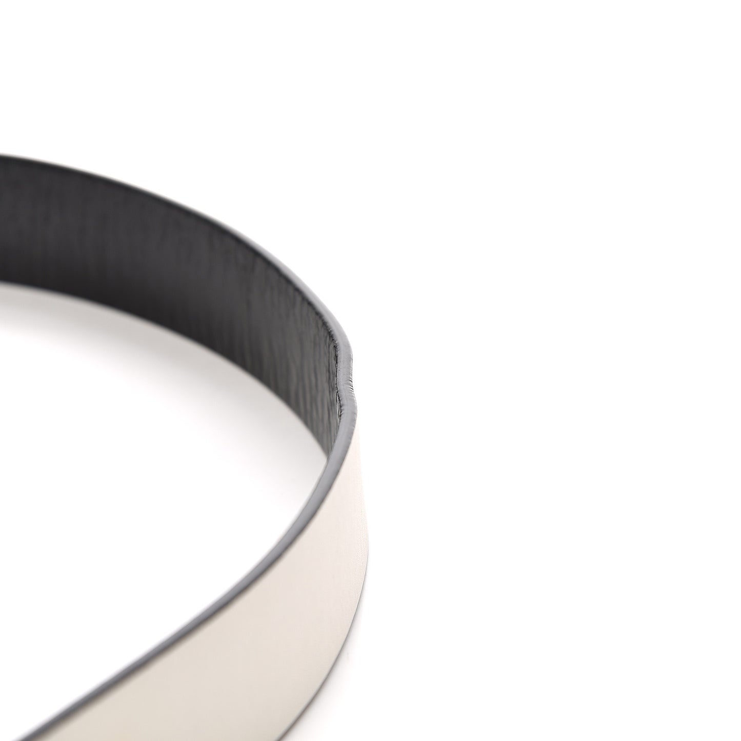 Calfskin CC Reversible Belt 85 White Black