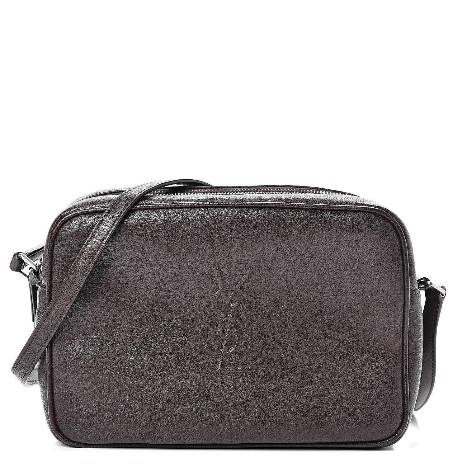 Saint Laurent Lambskin Monogram Small Lou Camera Bag Black Tulipe 1 of 9