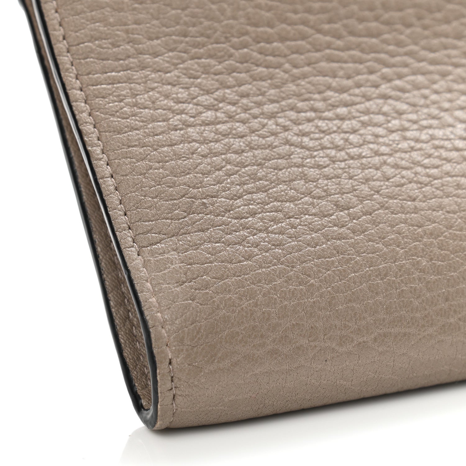 Chloe Grained Calfskin Joe Clutch Motty Grey 16 of 17