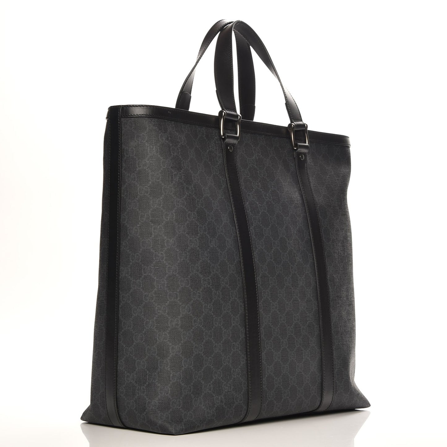 GG Supreme Monogram Tote Black Grey