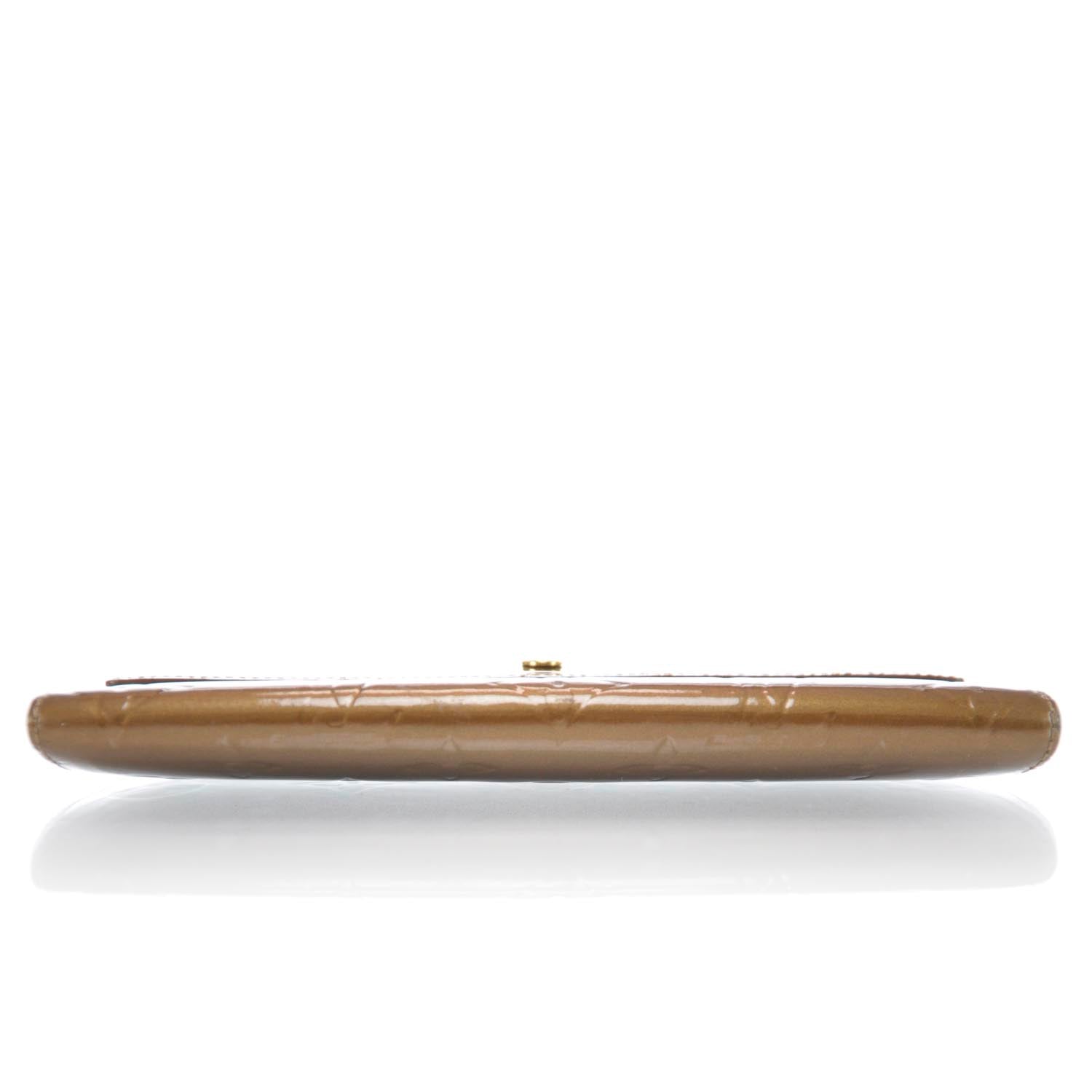 Louis Vuitton Vernis Porte Tresor International Wallet Bronze 4 of 12