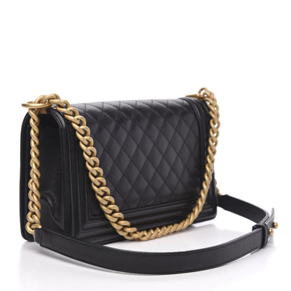 Chanel Caviar Quilted Medium Boy Flap Black 3 of 12