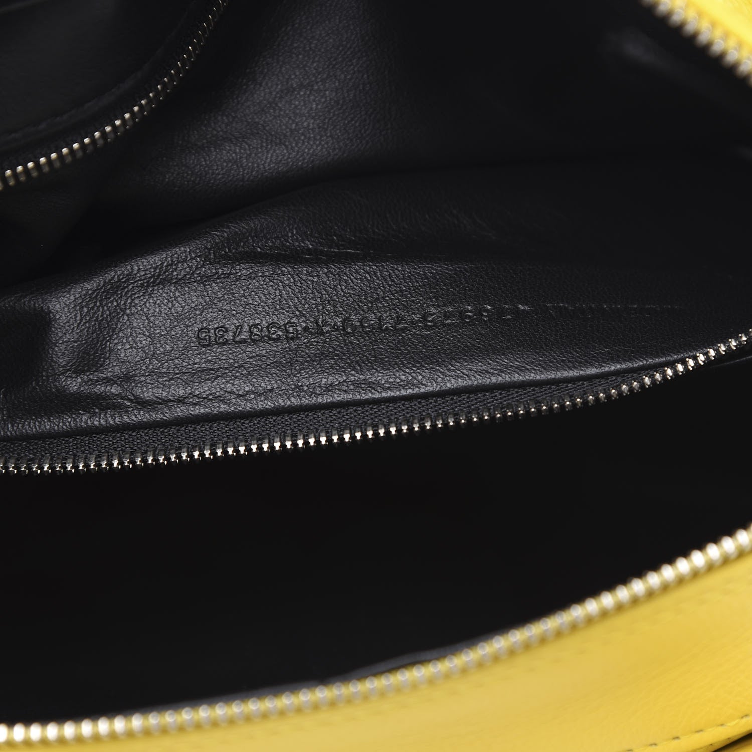 Balenciaga Shiny Day Calfskin Logo S Triangle Duffle Jaune Black 7 of 10