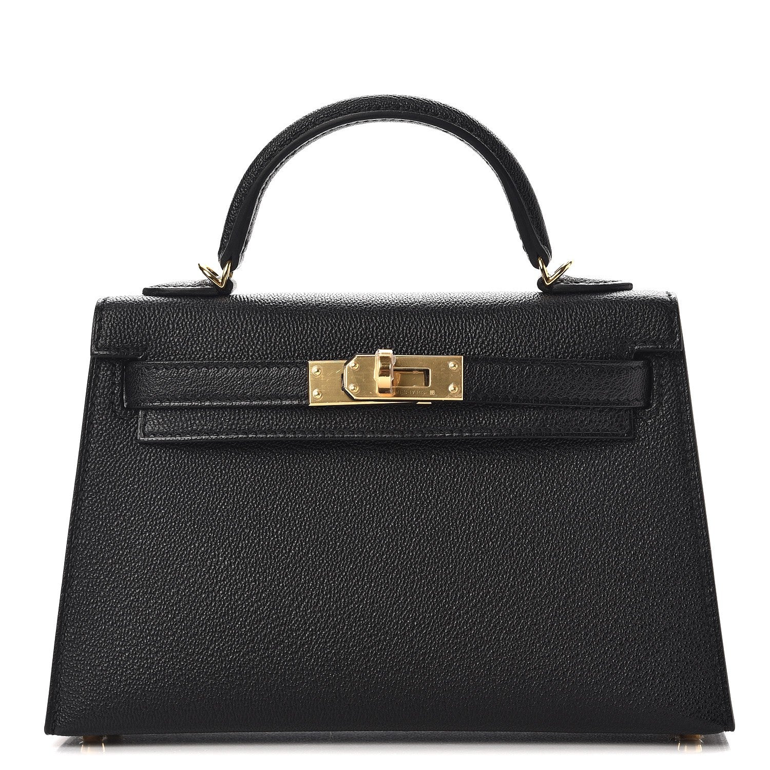 Hermes Chevre Mysore Mini Kelly Sellier 20 Black 2 of 76