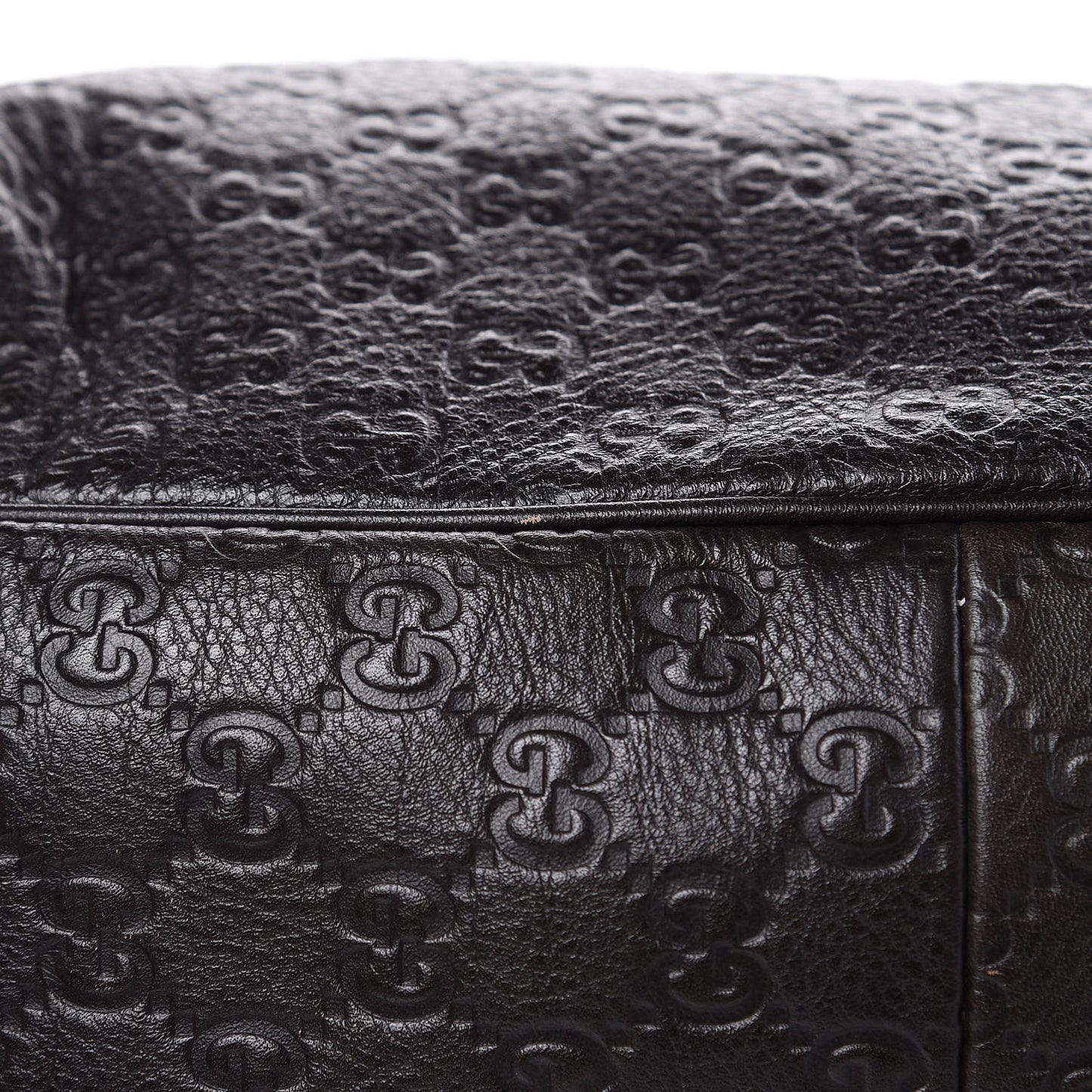 Guccissima Large New Ladies Web Hobo Dark Brown