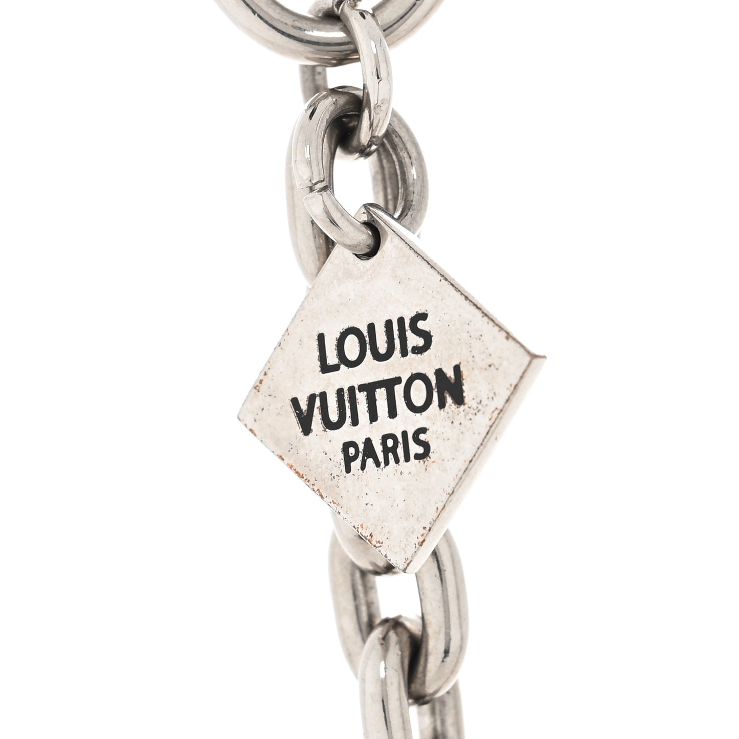 Metal Mens XL Key Chain Silver