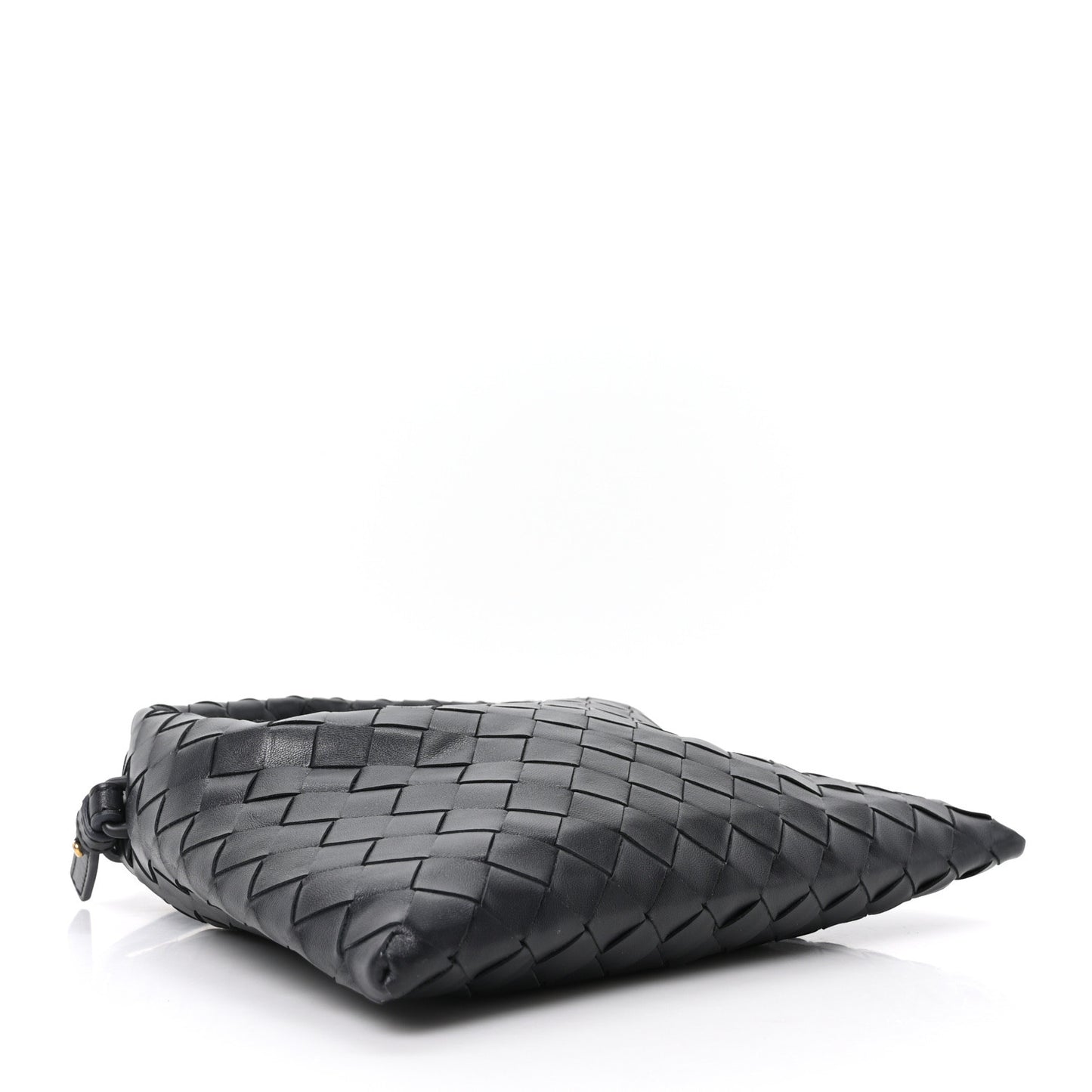 Calfskin Intrecciato Mini Hop Black