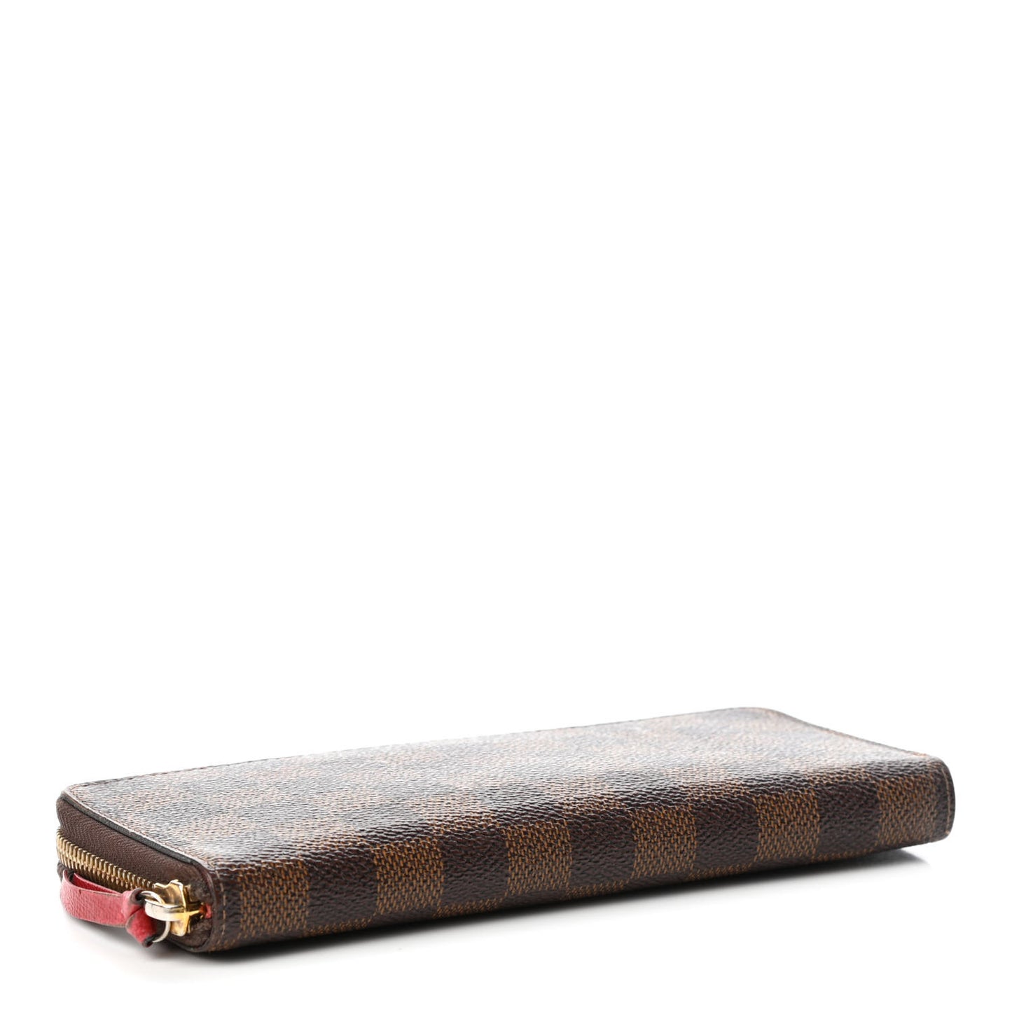 Damier Ebene Clemence Wallet Cherry