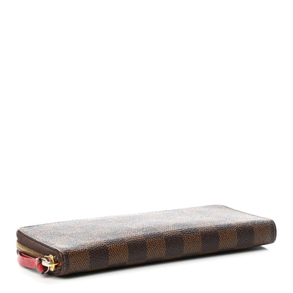 Louis Vuitton Damier Ebene Clemence Wallet Cherry 3 of 5