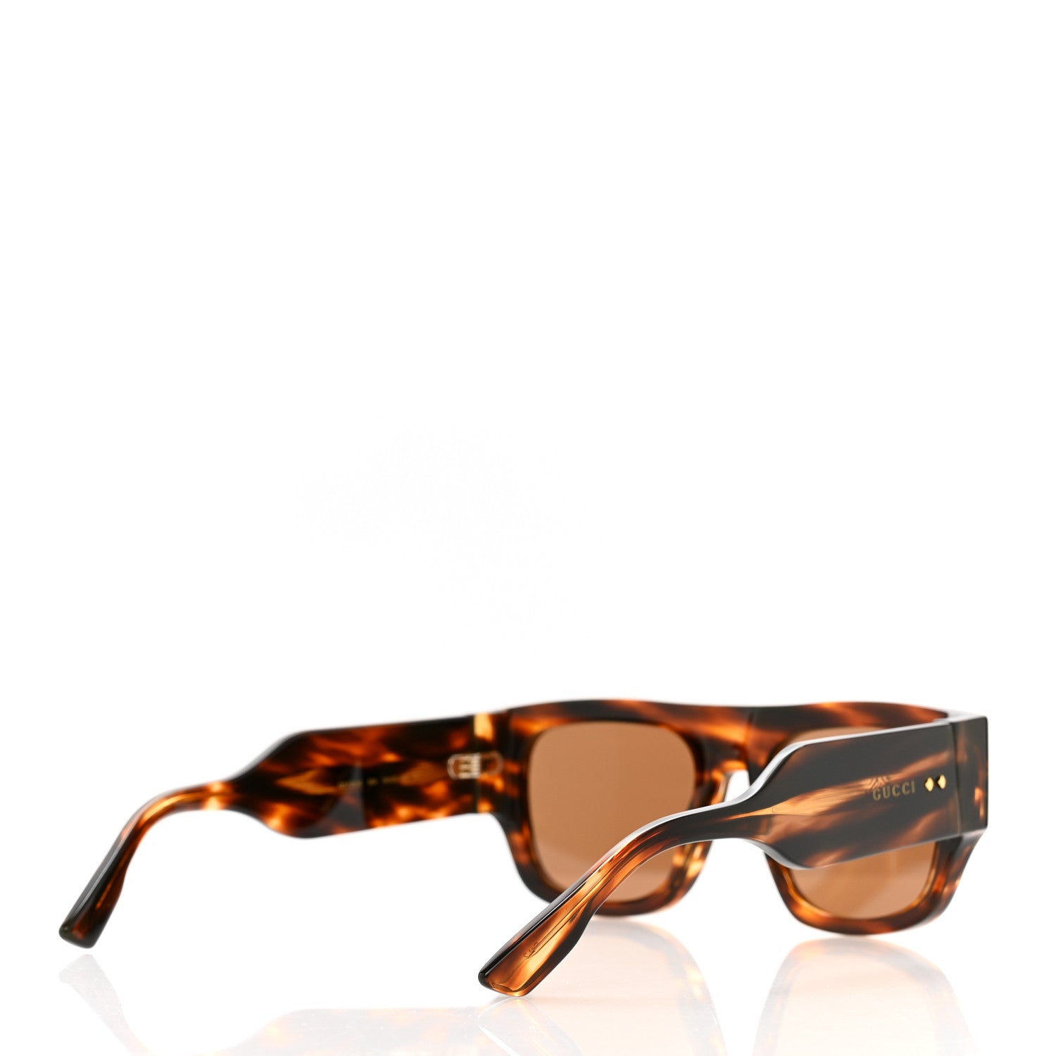 Gucci Acetate Square Frame Sunglasses GG1262S Brown 4 of 6