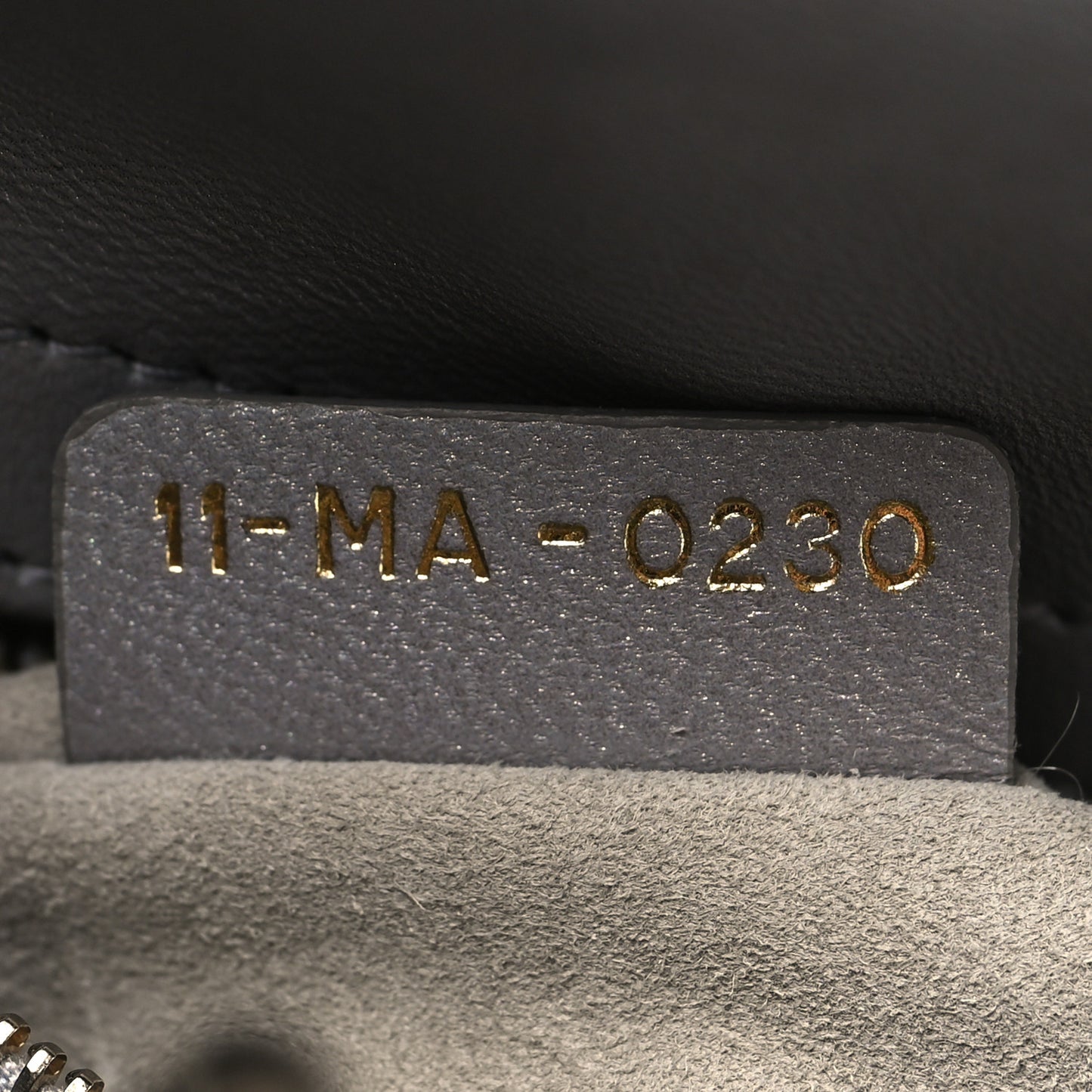 Pearly Lambskin Cannage Medium Lady Dior Grey