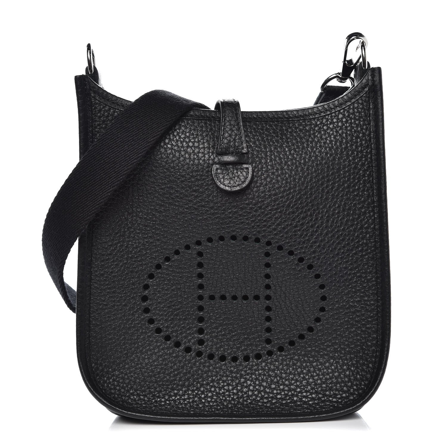 Hermes Taurillon Clemence Evelyne TPM Black 1 of 9
