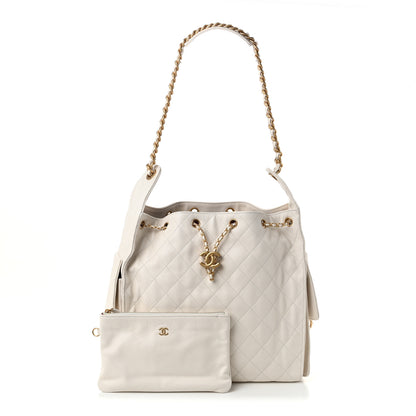 Chanel Caviar Quilted Medium Chanel 25 Handbag White 3 of 11