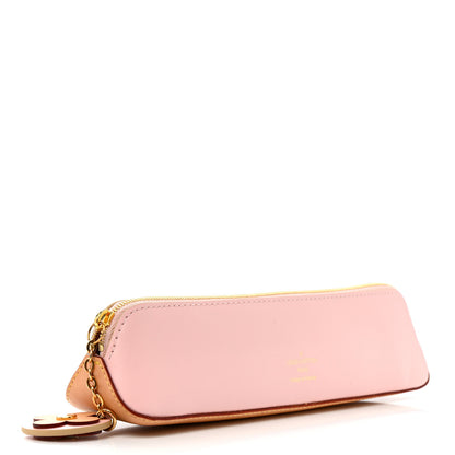Louis Vuitton Damier Azur Elizabeth Pencil Pouch Rose Ballerine 3 of 7