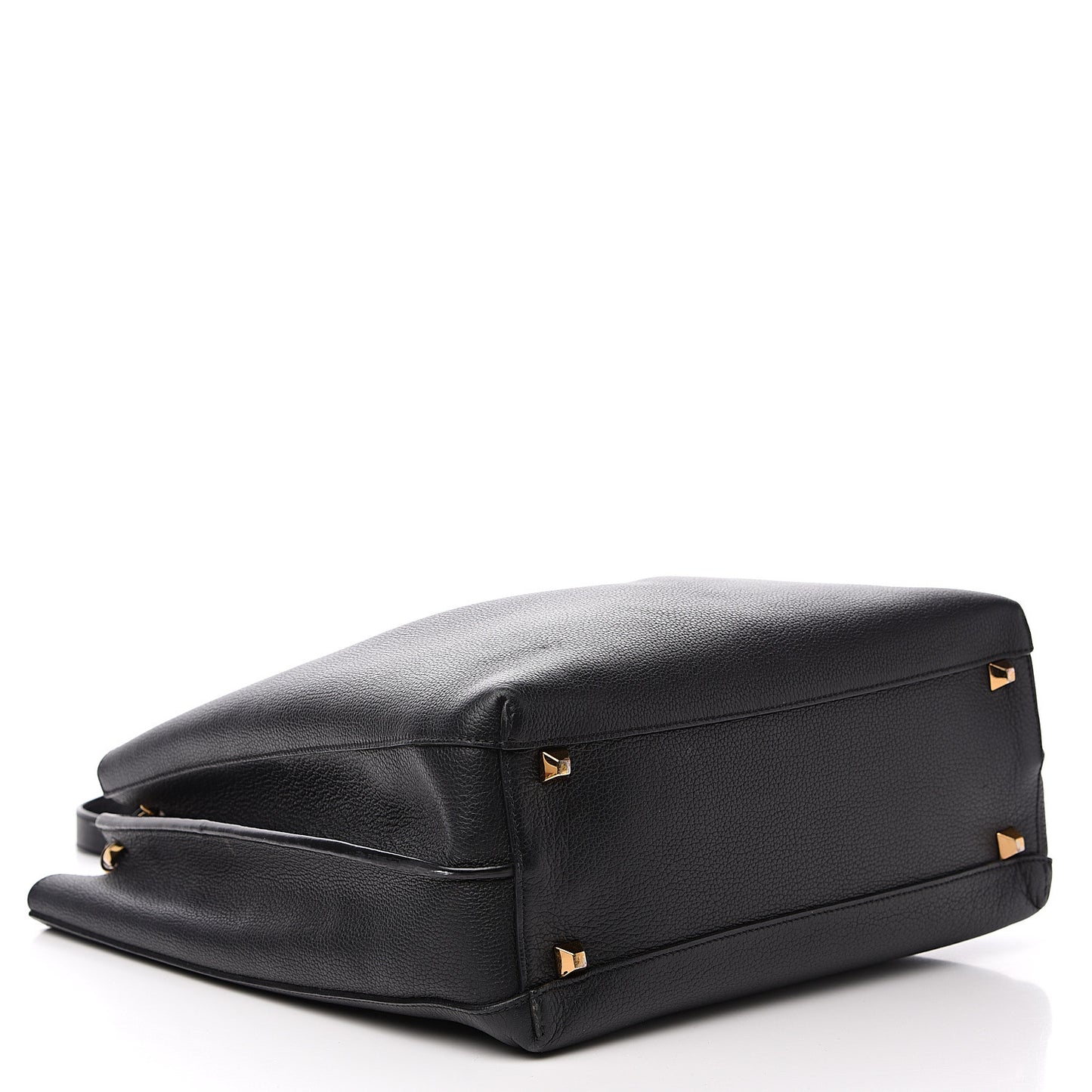 Grained Calfskin Large Milla Hobo Black