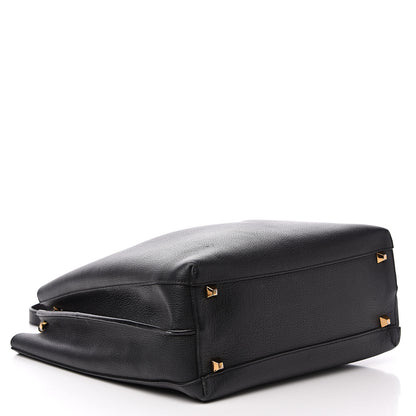 MCM Grained Calfskin Large Milla Hobo Black 3 of 11