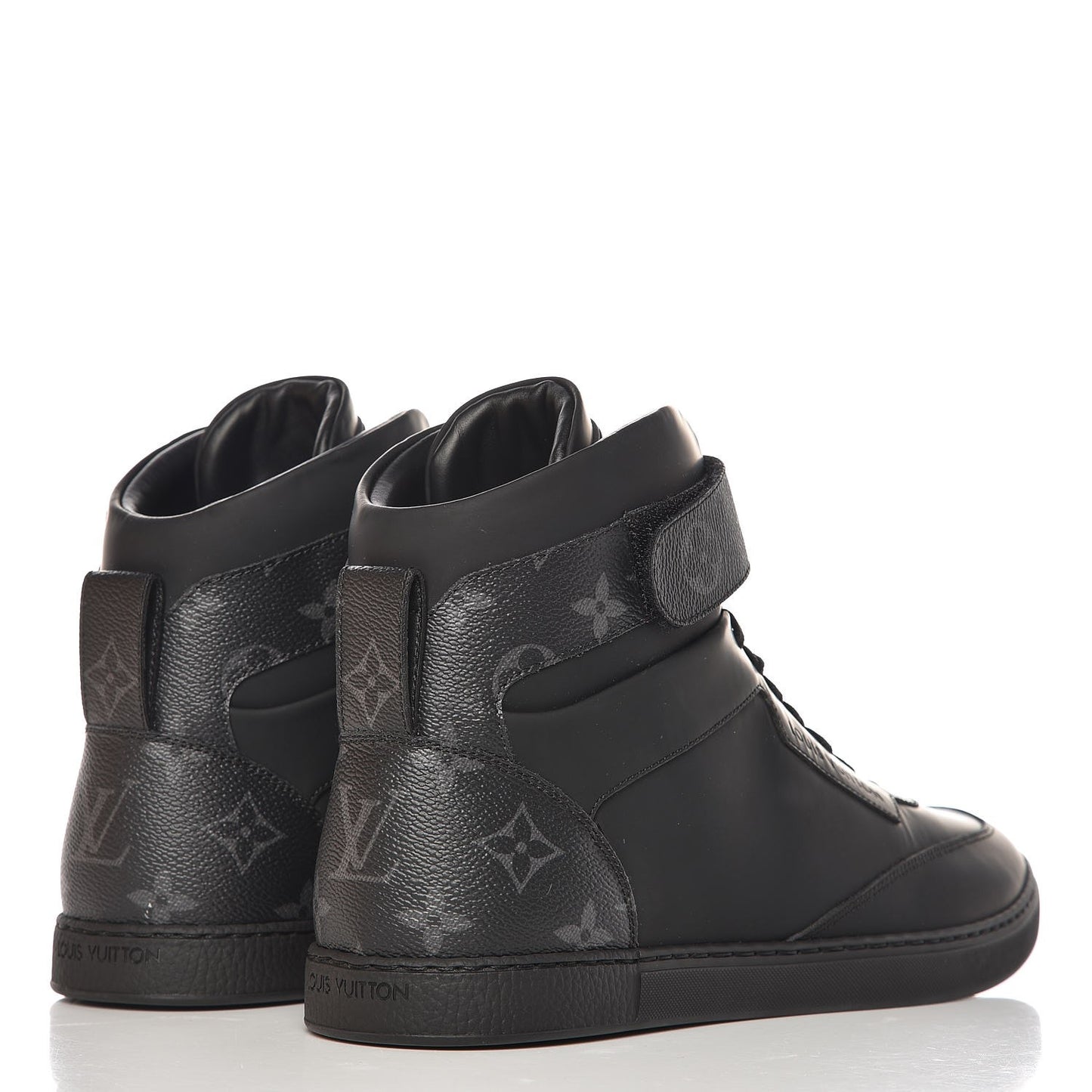 Monogram Eclipse Passenger High Top Sneaker Boots 7 Black