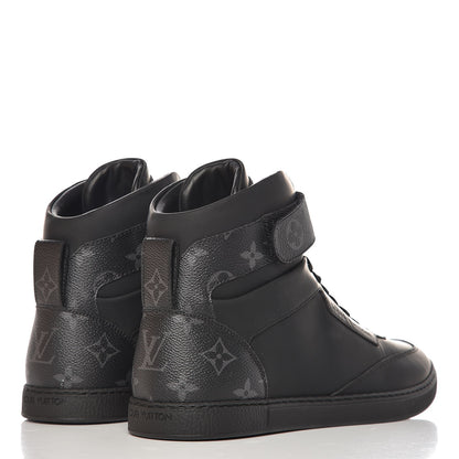 Louis Vuitton Monogram Eclipse Passenger High Top Sneaker Boots 7 Black 4 of 8