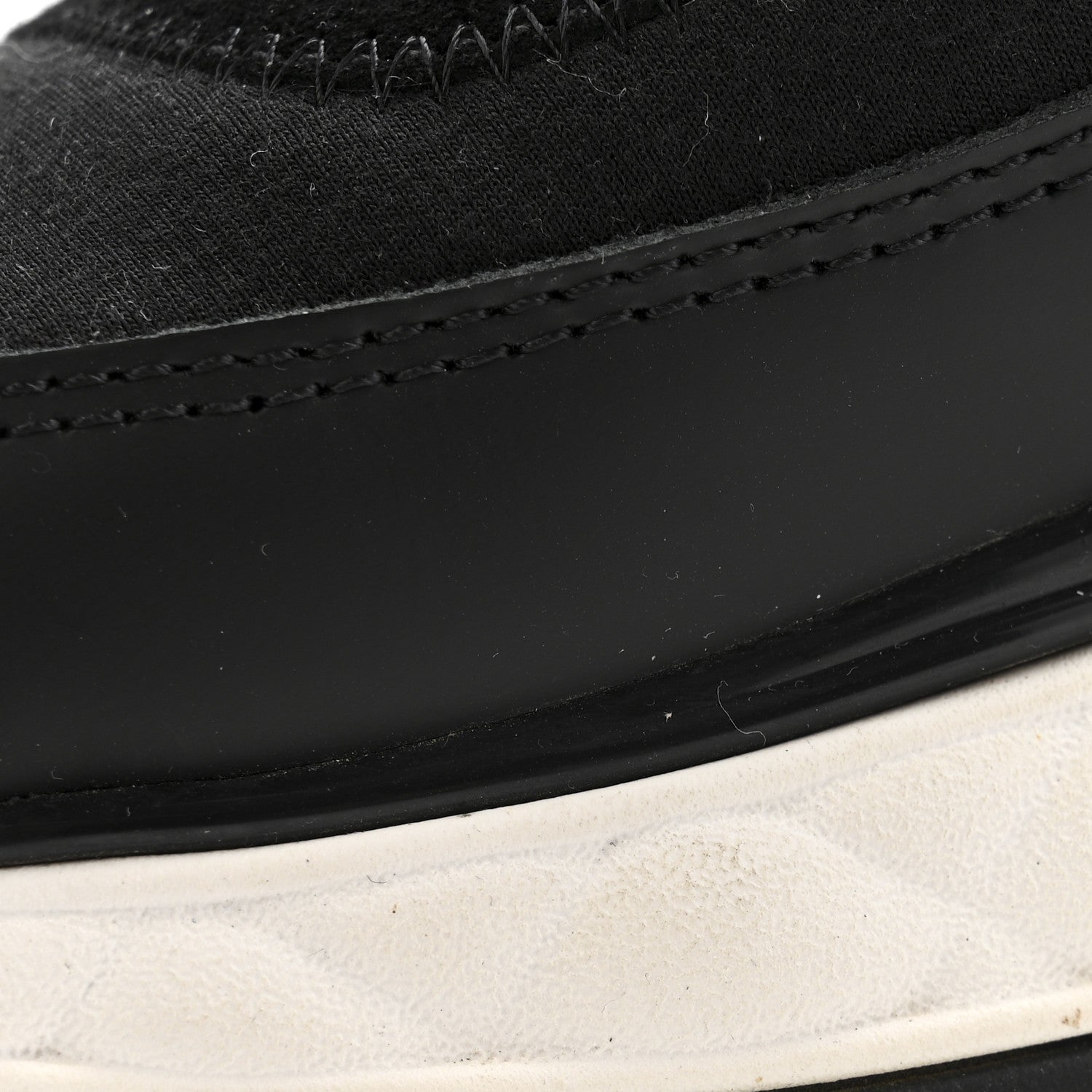 Chanel Velvet Calfskin Mixed Fibers CC Sneakers 39.5 Black 10 of 10