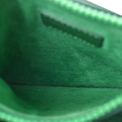 Salvatore Ferragamo Calfskin Gancini Embossed Brooklyn Crossbody Bag Green 5 of 10