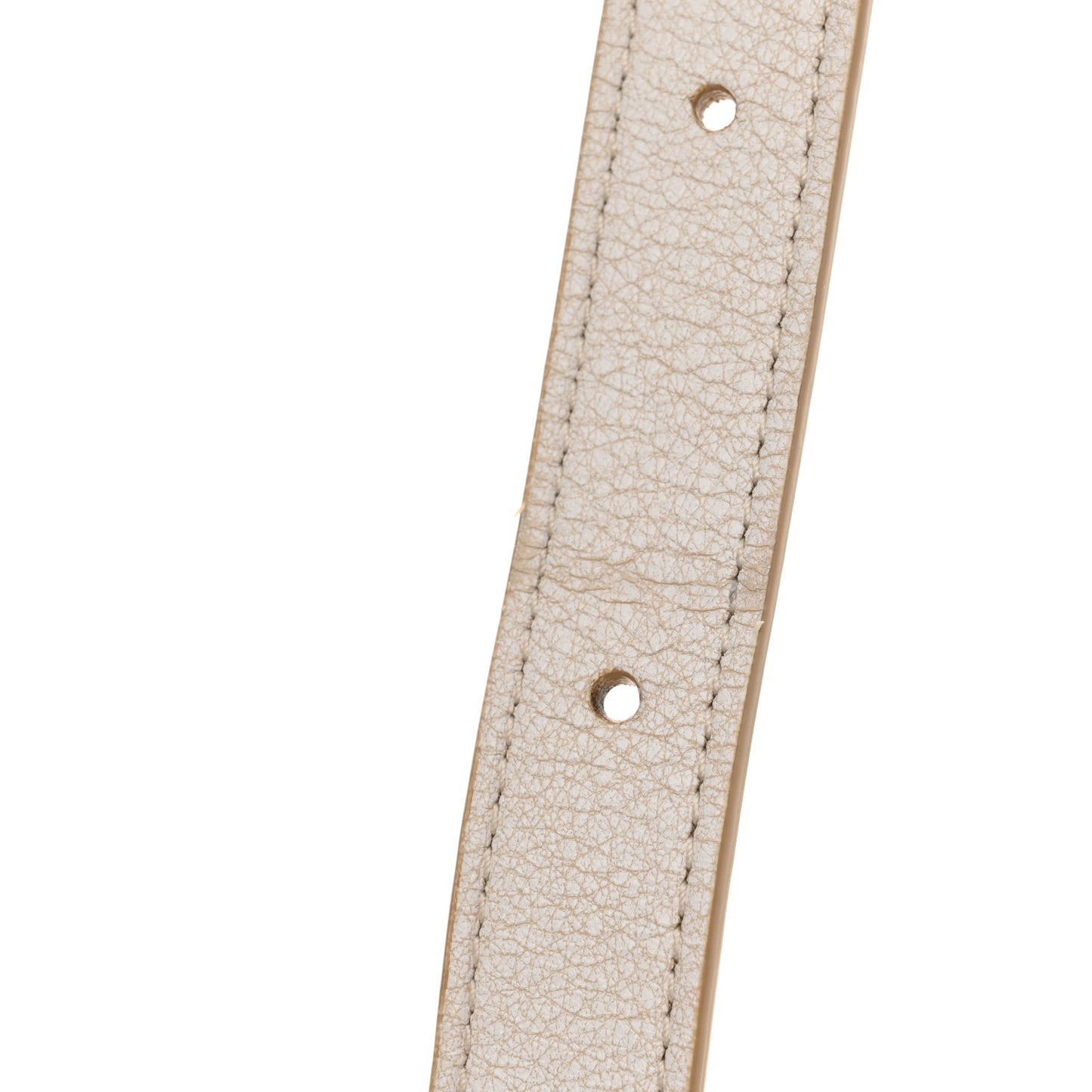 Tumbled Calfskin Mini Voyou Bag Ivory