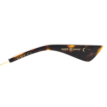 Gucci Metal Round Frame Sunglasses GG0061S Green Red 5 of 8