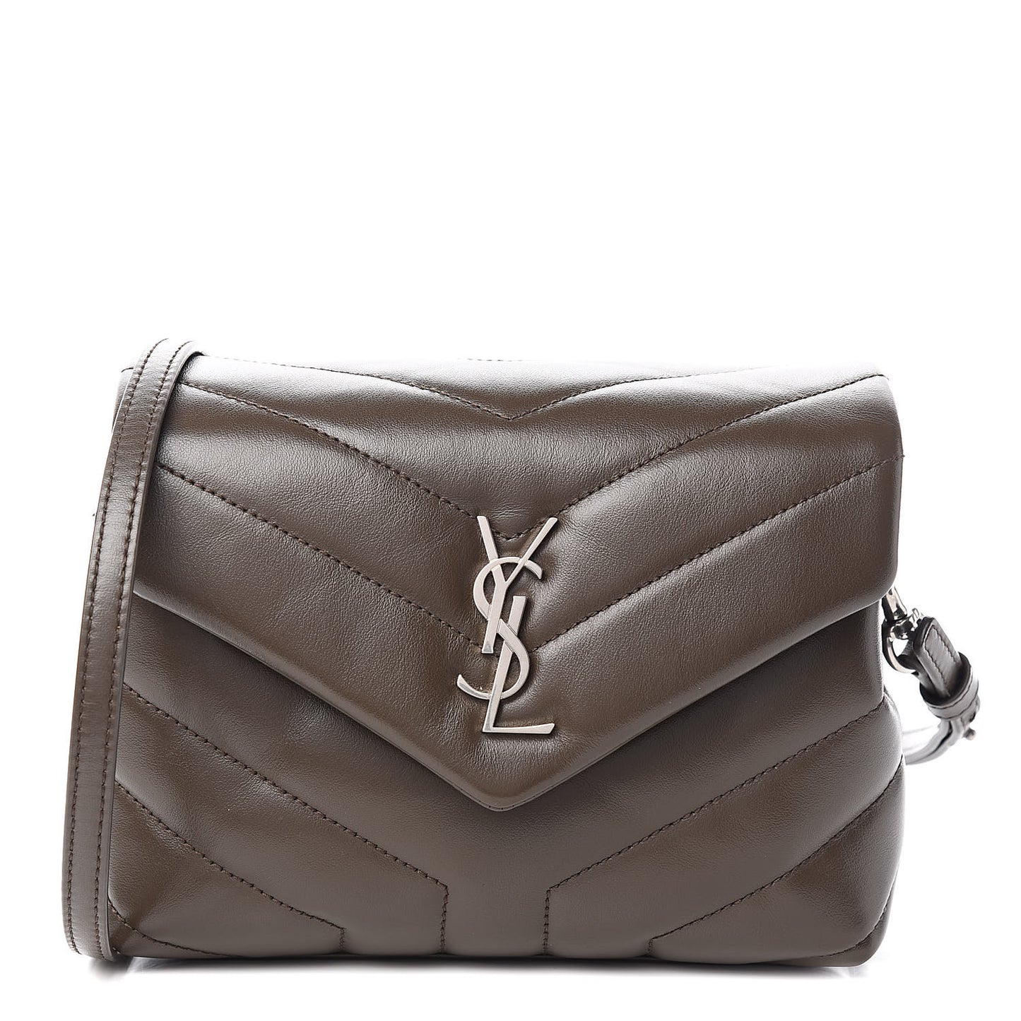 Calfskin Y Quilted Monogram Toy Loulou Crossbody Bag Faggio