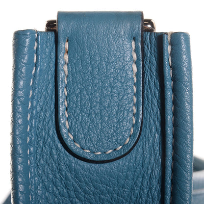 Hermes Taurillon Clemence Evelyne III PM Blue Jean 8 of 12