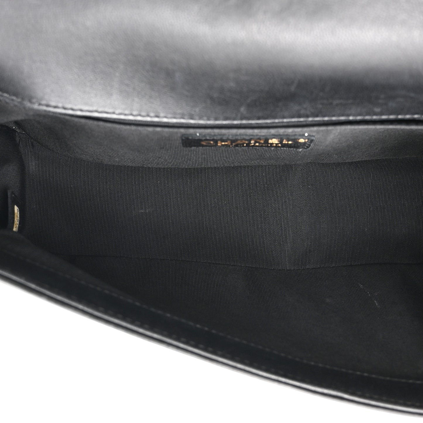 Lambskin Quilted Medium Boy Flap Black