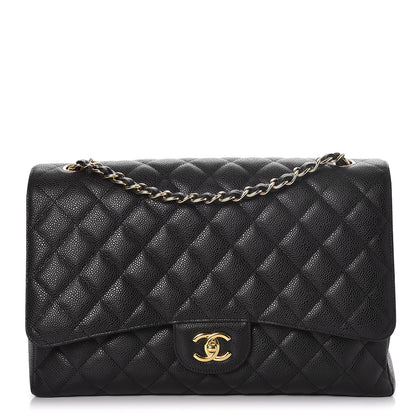 Chanel Caviar Quilted Maxi Single Flap Black 1 of 10